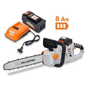 Аккумуляторная цепная мотопила VILLARTEC SА40 SET: AM408 + AC402