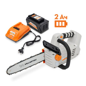 Аккумуляторная цепная мотопила VILLARTEC SА40T SET: AM402 + AC402