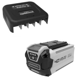 Аккумулятор с USB разъемом Greenworks G40USB2 40V 2939407 (2 Ач) и Зарядное устройство-слайдер Greenworks 40V 2904107 (0