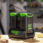 Быстрое зарядное устройство для двух аккумуляторов Greenworks G60DC10 60V 2954407 (10 А)