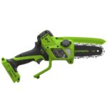 Цепная мини-пила Greenworks CS2410A 24V CS2410AUH (10 см) бесщеточная аккумуляторная с 8 Ач аккумулятором и зарядным устройством