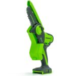 Цепная мини-пила Greenworks G24MCS10K5 24V 2008207UG (10 см) аккумуляторная  с 5 Ач аккумулятором и зарядным устройством