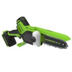 Цепная мини-пила Greenworks GD24CS15K8 24V 2010107UH (15 см) с автоматической смазкой цепи бесщеточная аккумуляторная с 8 Ач аккумулятором и зарядным устройством