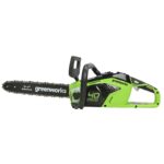 Цепная пила Greenworks GD40CS15K5 40V 2005707UG (35 см) бесщеточная аккумуляторная с 5 Ач аккумулятором и зарядным устройством