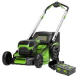Газонокосилка самоходная Greenworks GD60LM51SP 60V с двумя 5 Ач аккумуляторами и двойным зарядным устройством