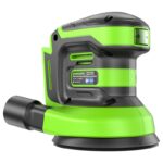 Эксцентриковая шлифмашина Greenworks OS325K2 24V 3100907CUA (125 мм) аккумуляторная с 2 Ач аккумулятором и зарядным устройством