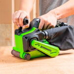 Ленточная шлифовальная машина Greenworks BS5850 (G24BS) 24V 3100607CUA бесщеточная аккумуляторная с 2 Ач аккумулятором и зарядным устройством
