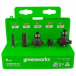 Набор фрез ( 5 шт.) 2953207 для фрезера Greenworks G24RO 24V