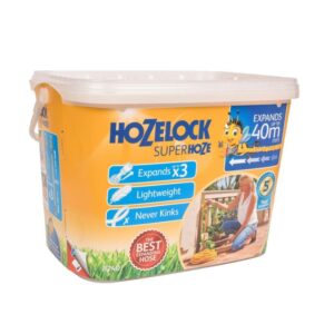 Шланг для полива HoZelock 8240 растягивающийся 40 м с коннекторами и наконечником для шланга
