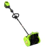 Снегоуборочная лопата Greenworks GD60SS2K8 60V 2603207UH (30 см) с регулируемым направлением выброса бесщеточная аккумуляторная c 8 Ач аккумулятором и зарядным устройством