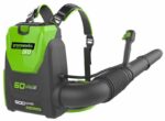 Воздуходувка ранцевая Greenworks GD60BPBK8 60V 2402307UH (225 км/ч) бесщеточная аккумуляторная с 8 Ач аккумулятором и зарядным устройством