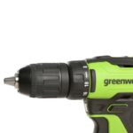 Дрель-шуруповерт Greenworks GD24DD35 24V 3704007CUC бесщеточная аккумуляторная с двумя 2  Ач аккумуляторами и зарядным устройством