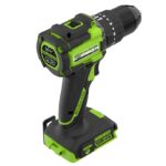 Дрель-шуруповерт ударная Greenworks HD560 24V HD560CUC (30/60 Нм) бесщеточная аккумуляторная с двумя 2 Ач аккумуляторами и зарядным устройством