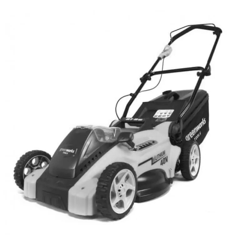 Газонокосилка Greenworks G40LM40 40V 2500007 (40см) аккумуляторная без аккумулятора и зарядного устройства Газонокосилка Greenworks G40LM40 40V 2500007 (40см) аккумуляторная без аккумулятора и зарядного устройства