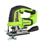 Лобзик Greenworks JS3120D (GD24JS120) 24V 3601407CUB (3000 ход/мин) бесщеточный аккумуляторный с 4 Ач аккумулятором и зарядным устройством