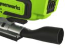 Лобзик Greenworks JS3120D (GD24JS120) 24V 3601407CUB (3000 ход/мин) бесщеточный аккумуляторный с 4 Ач аккумулятором и зарядным устройством