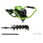 Мотобур Greenworks GC-AUGERK8 82V 3707907UH бесщеточный аккумуляторный с 8 Ач аккумулятором и зарядным устройством